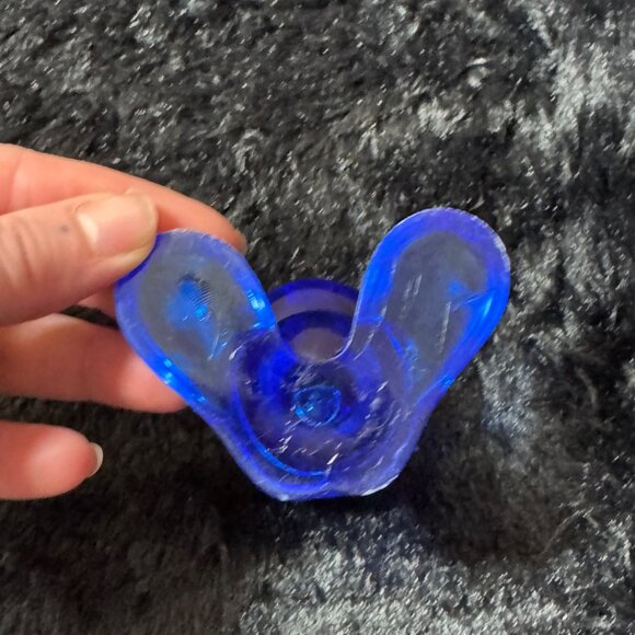 Koziol Curly Blue Decorative Figurine Office Paper Clip Holder - Picture 5 of 6